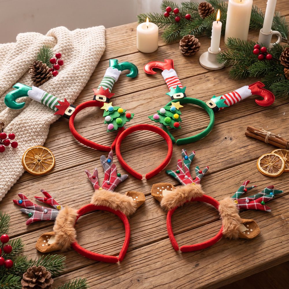 Reindeer Antlers Headband - Cerchietto natalizio a forma di corna