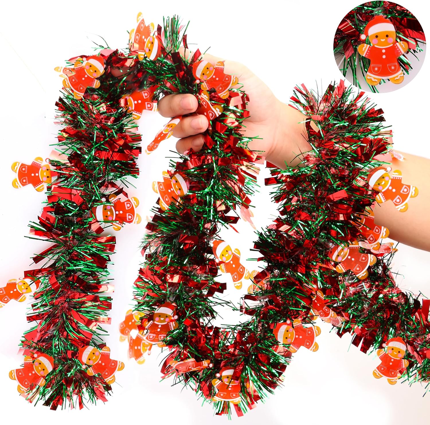 Tinsel Garland Decoration - Decorazioni per ghirlande natalizie, ghirlanda natalizia
