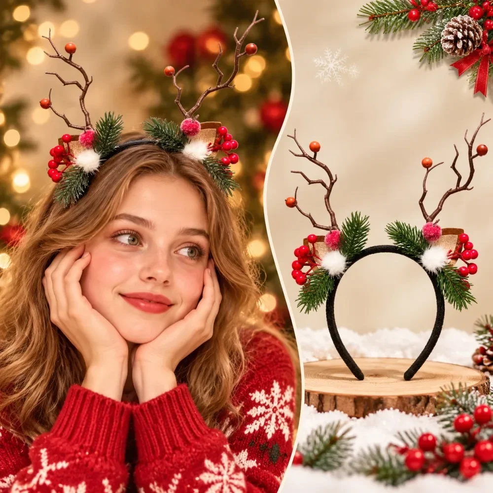 Cerchietto natalizio con corna - Reindeer Antlers Headband recensione e prezzo