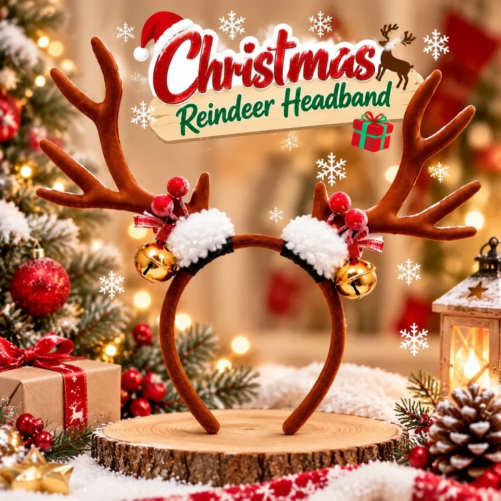 Cerchietto natalizio con corna - Reindeer Antlers Headband recensione e prezzo