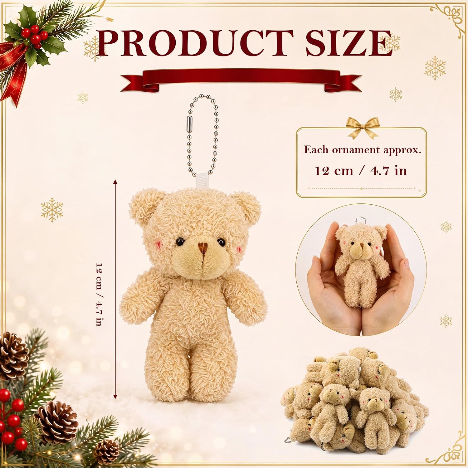 12-60 Pezzi Mini Orsetti di Pe - Christmas Stocking Hanging recensione e prezzo