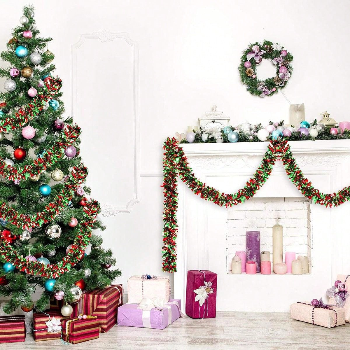 Decorazioni per ghirlande nata - Tinsel Garland Decoration recensione e prezzo