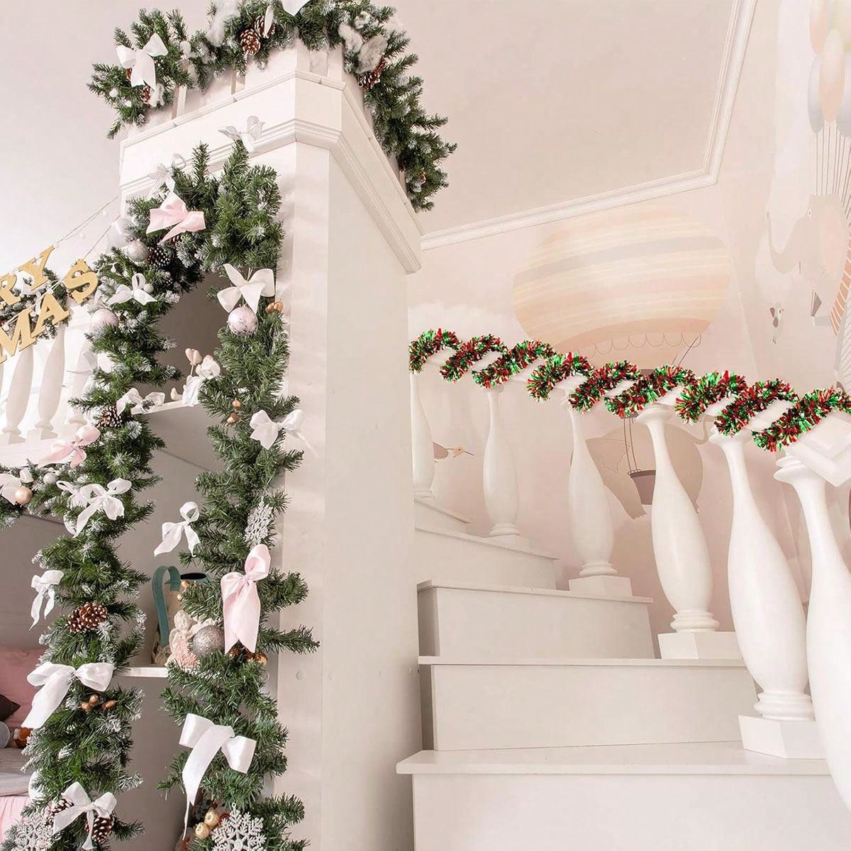 Decorazioni per ghirlande nata - Tinsel Garland Decoration recensione e prezzo
