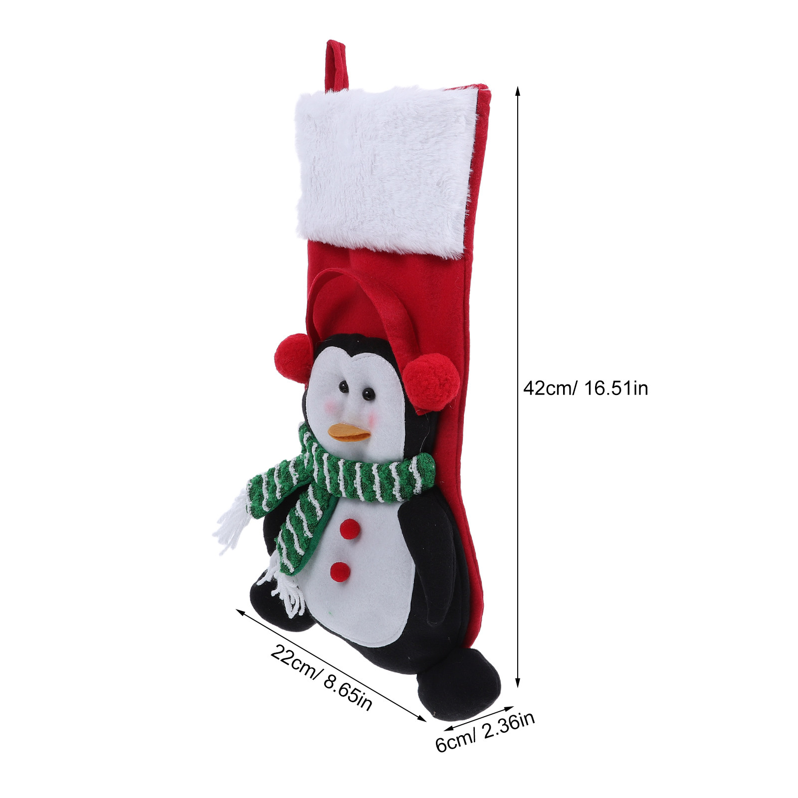 Grande calza natalizia a forma - Christmas Stocking Hanging recensione e prezzo