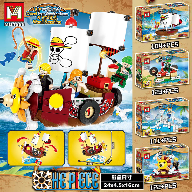 Set 4 in 1 One Piece THOUSAND  - Lego Set Technic recensione e prezzo