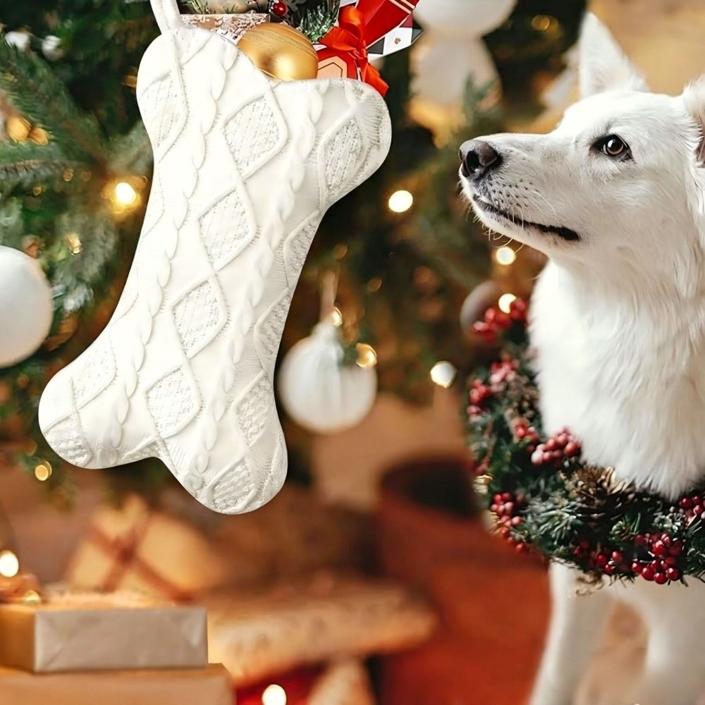 Calza natalizia in maglia a tr - Christmas Stocking Hanging recensione e prezzo